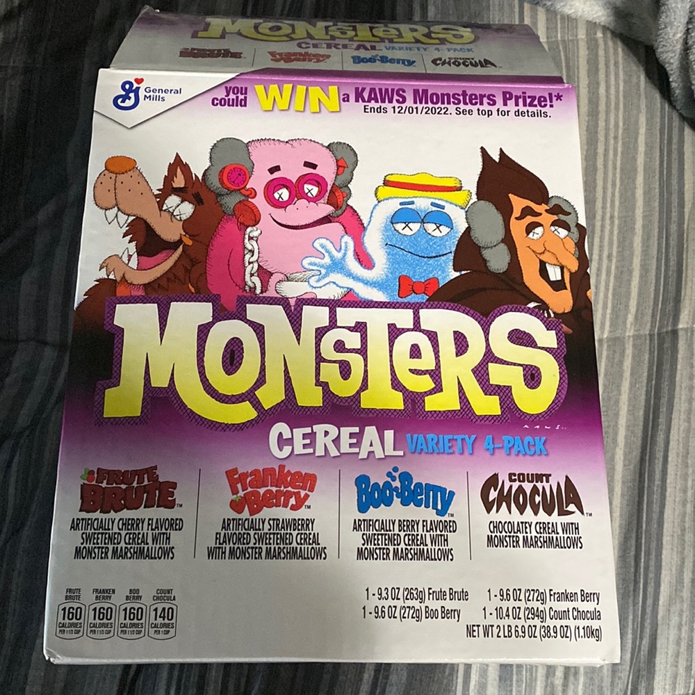 Kaws monster cereal collab